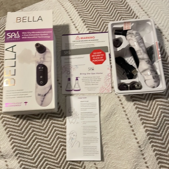 Spa Sciences Bella wet/dry Microdermabrasion Pore Extractor & Nano Mister NEW - Picture 4 of 4